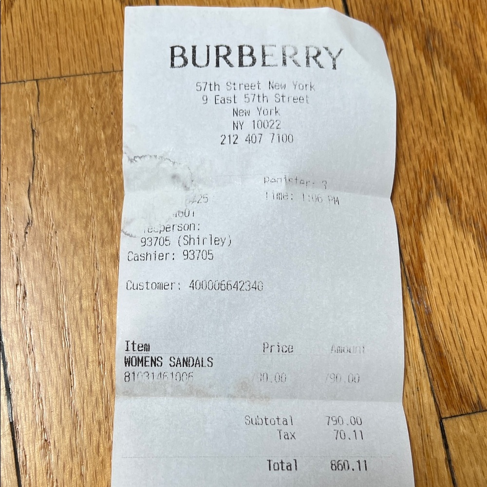 Burberry Teacup Check Mews Heeled Sandals - Picture 5 of 8